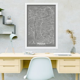 Wallity Cuadro Decorativo sobre Lienzo Multicolor 40 x 55 cm